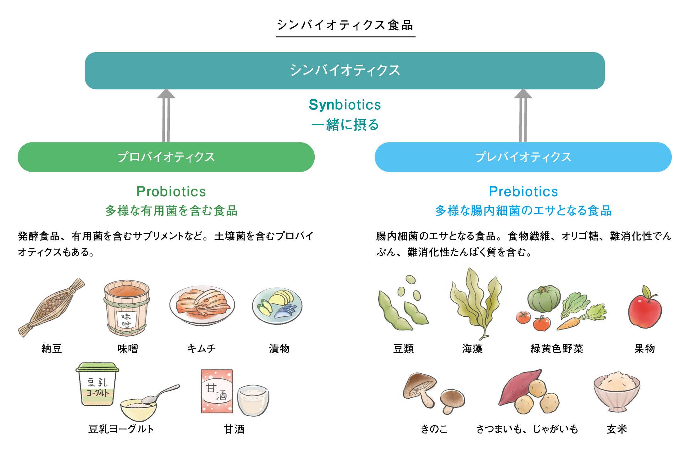 シンバイオティクス食品の例