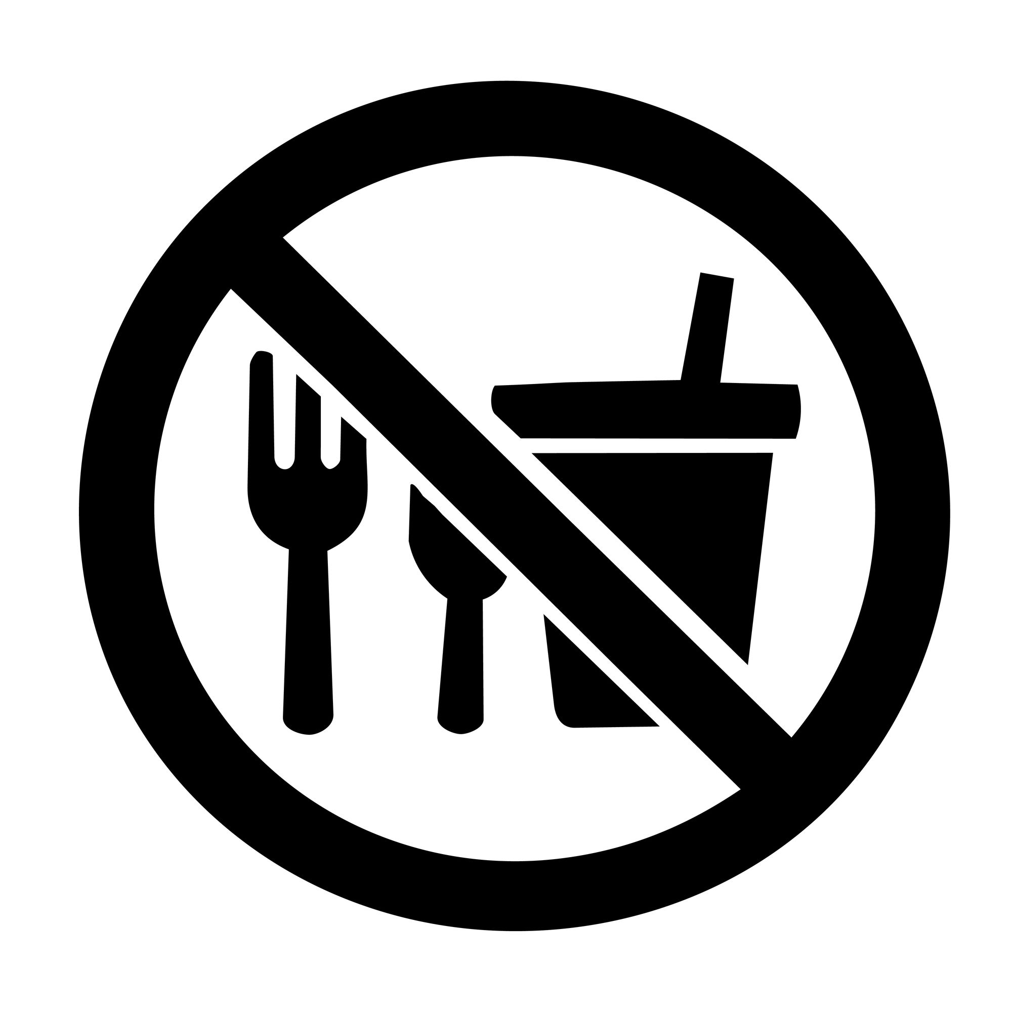 飲食禁止のマーク