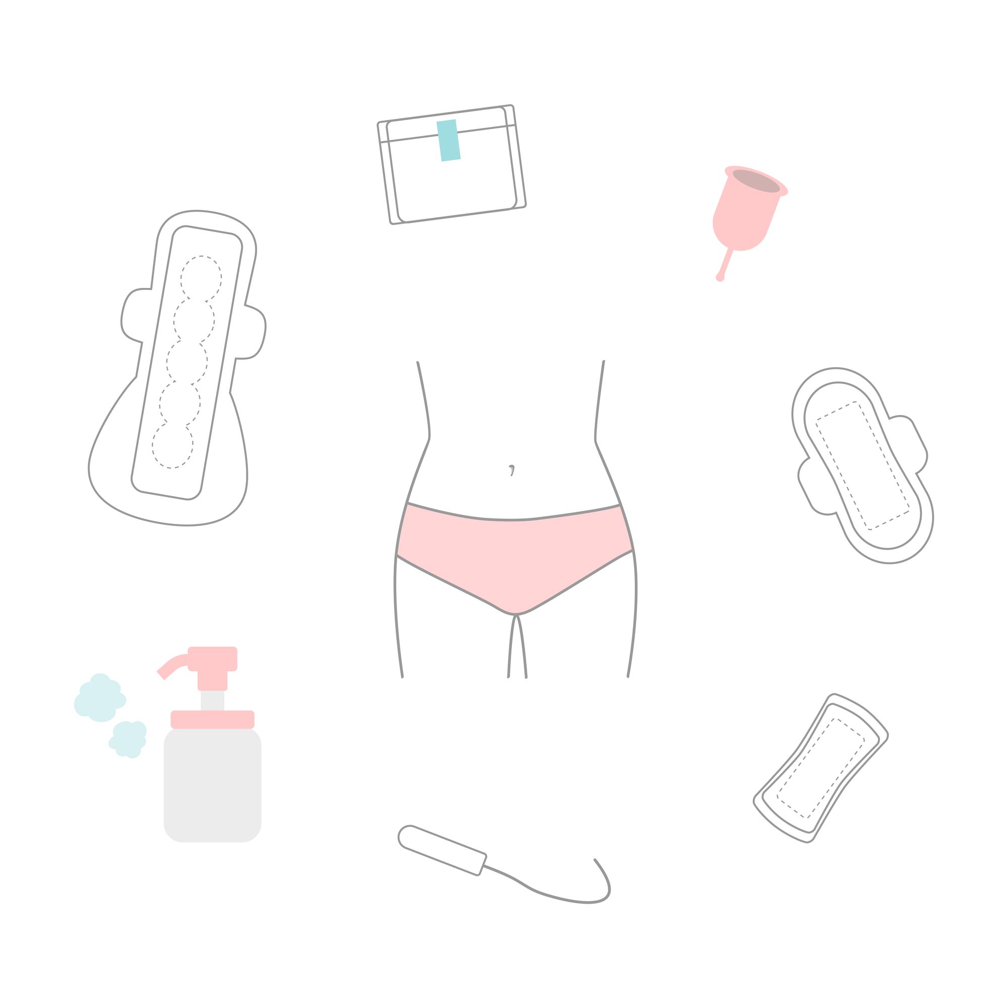 さまざまな生理用品