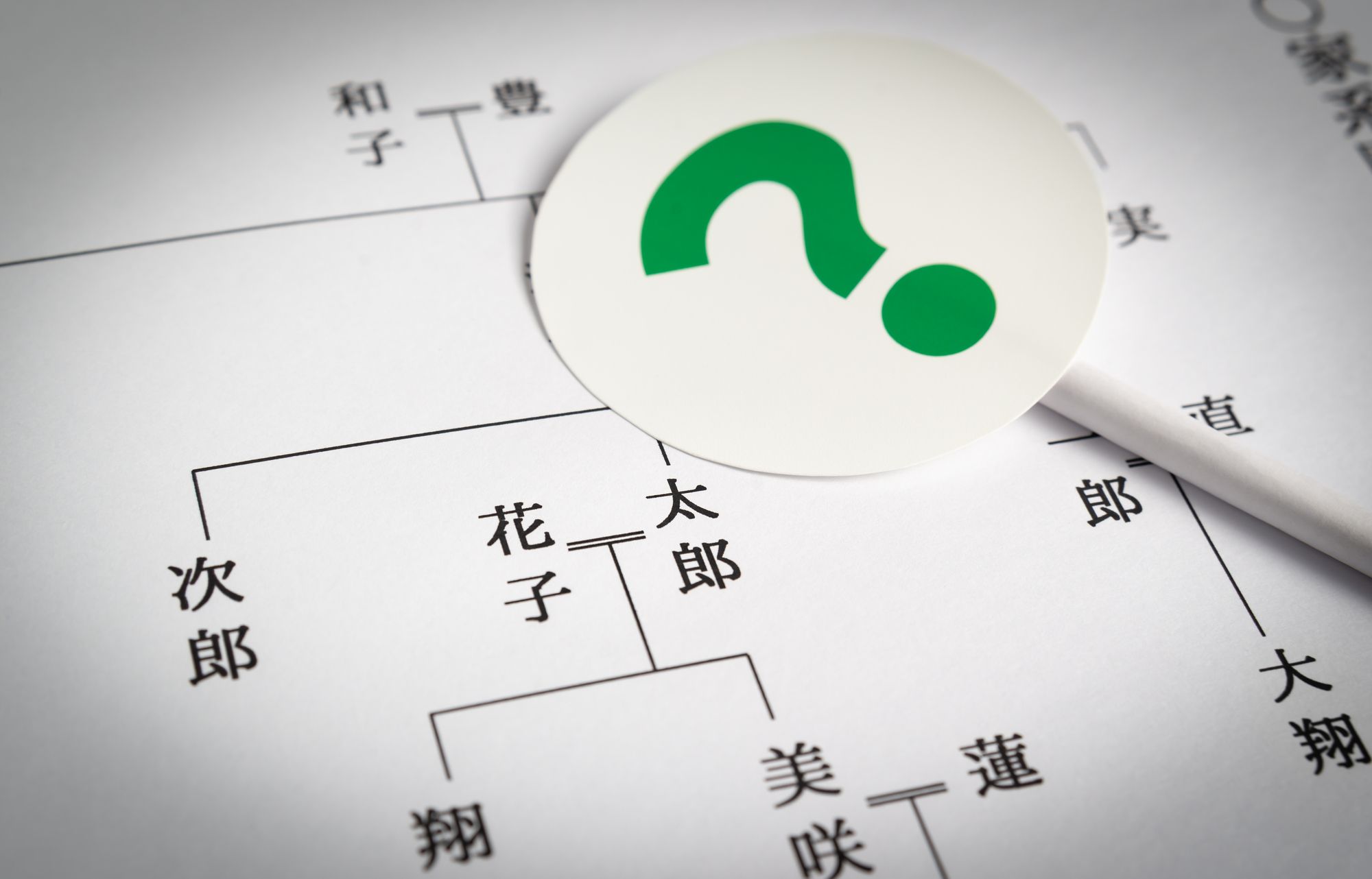 家系図とクエスチョンマーク