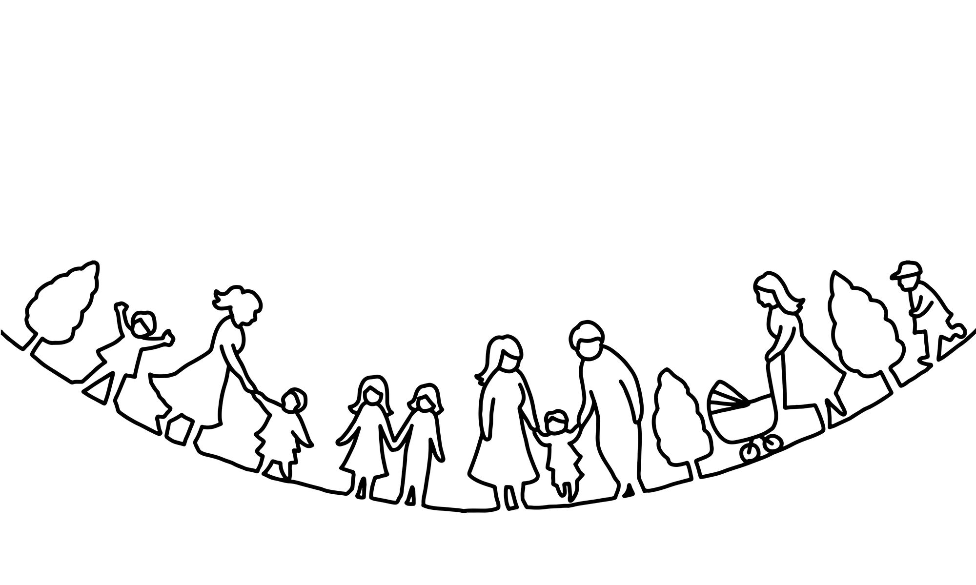 多様な子供たちや子育て家庭のイラスト