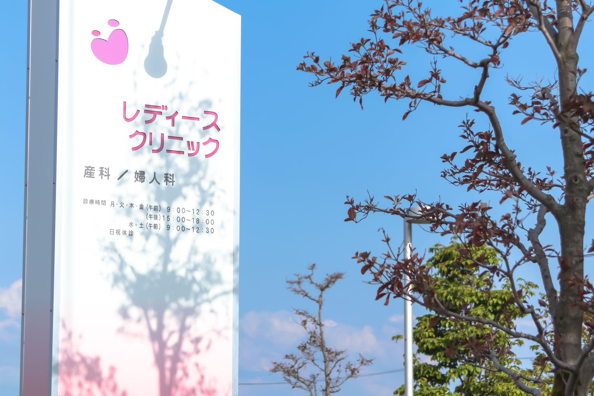 レディースクリニックの看板